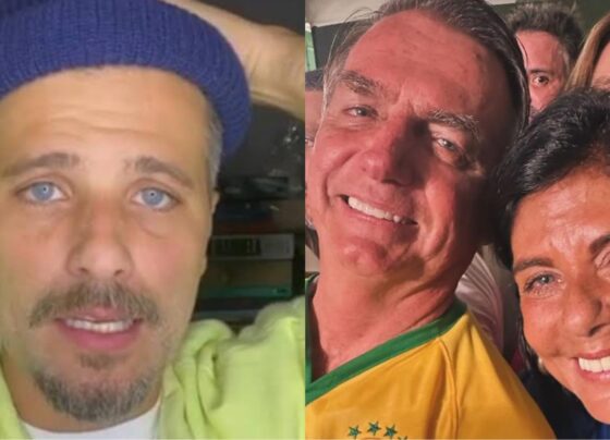 Bruno Gagliasso, Lúcia Gagliasso e Jair Bolsonaro