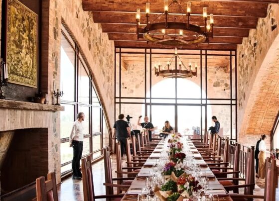 Salão do Angélica Cocina Maestra, em Mendoza, que recebeu a primeira estrela Michelin